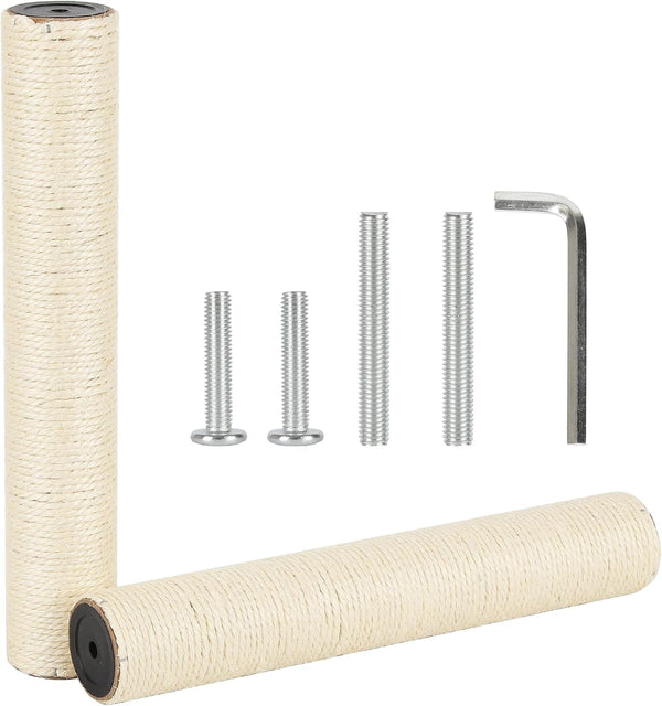6.8Cm 2.7In Diameter Cat Tree Scratching Post Replacement Sisal (2Posts*30Cm/11.81In, M8)9