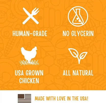 Full Moon Chicken Jerky Healthy All Natural Dog Treats Human Grade Made in USA Grain Free, 1.5 Pound (Pack of 1)6