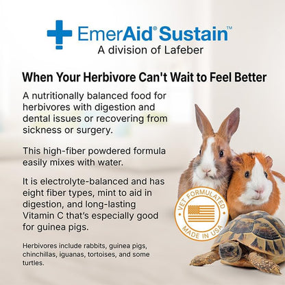 Sustain Herbivore (100 G, Apple & Banana) | Nutritionally Complete Recovery Food for Herbivorous Small Pets and Reptiles2