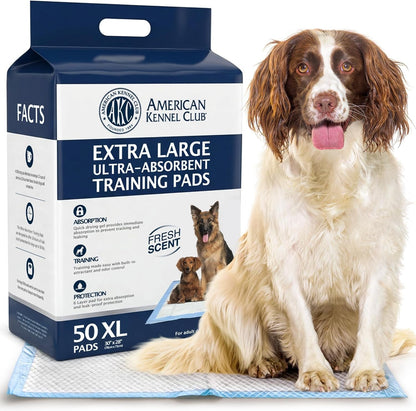 AKC Dog Training Pads, XL 28" X 30", Fresh Scent, 50 Count1