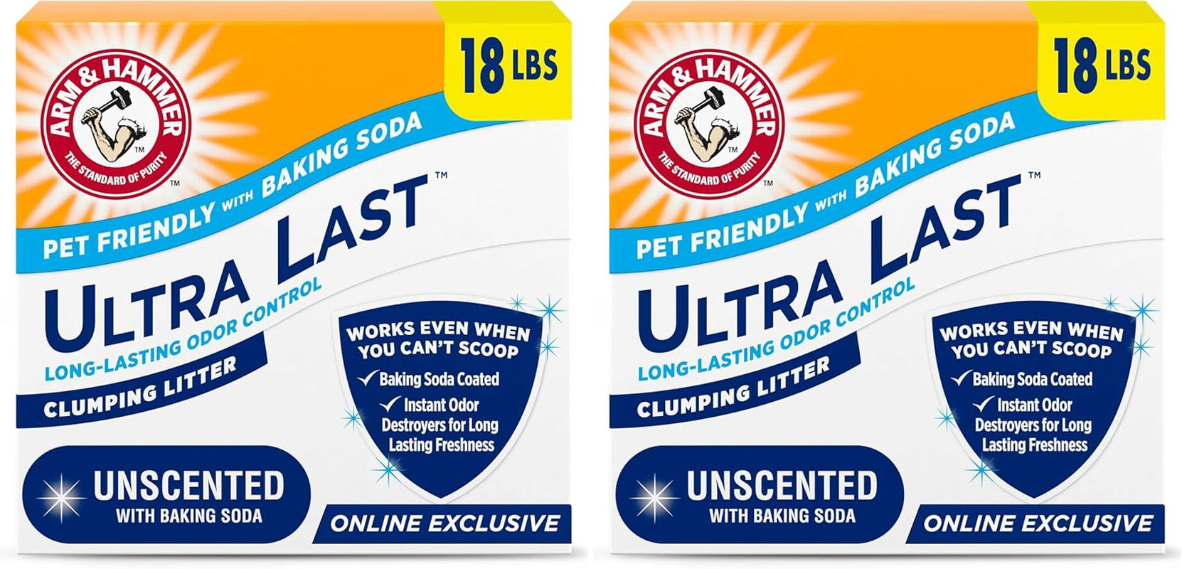 arm-hammer-ultra-last-clumping-cat-litter-unscented-multicat-18-lbs-clumping-formula-99-dust-free-pet-friendly-baking-soda-odor-control