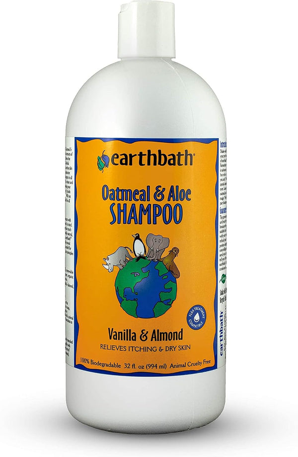 Earthbath Oatmeal & Aloe Dog Shampoo, Itchy, Dog Wash, 16 Oz (1 Pack) | Oatmeal Shampoo for Dogs, Dry Skin Relief, Made in USA, Cruelty Free Pet Shampoos - Vanilla & Almond11