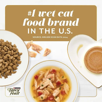 Purina Fancy Feast Gems Pate Mousse with Turkey and with Chicken Wet Cat Food Variety Pack - 4 Oz. (Pack of 16)7