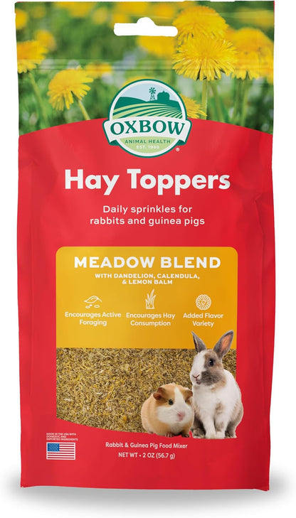 Oxbow Hay Topper, Rabbit & Guinea Pig Treats, Hay Mixer, Garden Blend, 2 Oz | Foraging Hay Topper with Kale, Bell Pepper & Basil Sprinkles for Rabbits, Guinea Pigs & Chinchillas, Adds Variety to Hay8