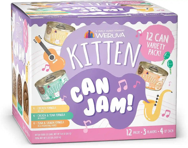 Weruva Kitten, Fur Baby Favorites Variety Pack, 3Oz Can (Pack of 12)17
