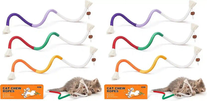 Potaroma Cat Toys Chew Ropes 3Pcs with Refillable Natural Catnip, Safe Teeth Cleaning Toy for Indoor Kittens, Interactive Cat Nip Kitty Toys for All Breeds 19.5 Inches | Safe Teeth Cleaning & Teething for Indoor Kittens, Interactive Cat Nip Kitty Toys for All Breeds 19.5 Inches7