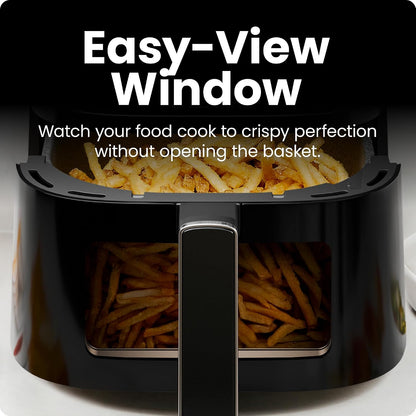 Air Fryer – 4 QT Compact Airfryer for Quick & Easy Meals, Features Hi-Fry Technology for Extra Crisp, Easy-View Window, Touch Controls with 4 Presets, Nonstick & Dishwasher Safe Basket - Black7