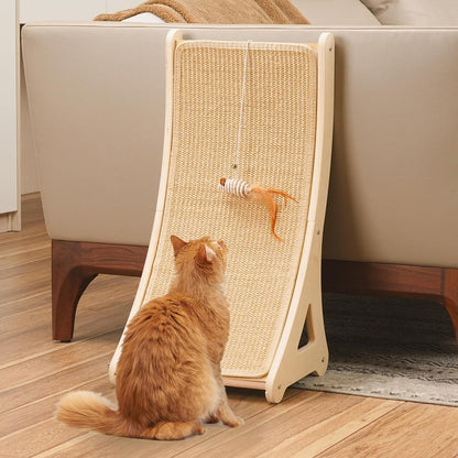 PETKARAY Couch Corner Cat Scratcher, 28.5" Sisal Scratching Post for Cats | Corner Wall Scratch Pad for Furniture Protection, Large Vertical Cat Scratching Post with Plush Base12