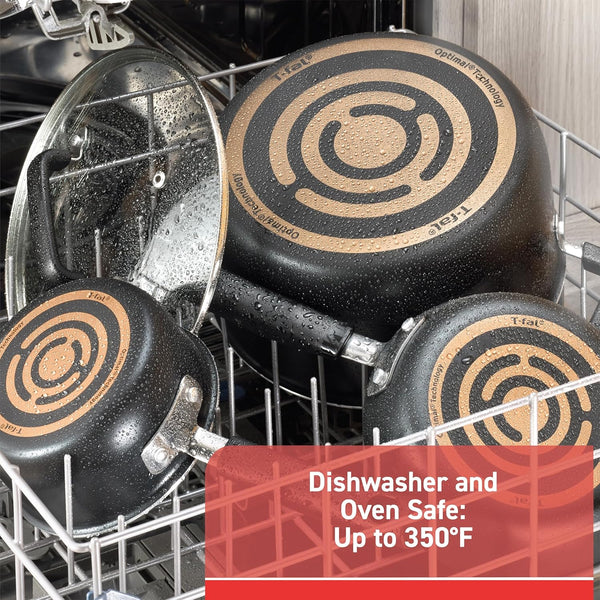 Signature Nonstick Pots and Pans Set 12 Piece, Oven Broiler Safe 350F, Kitchen Cookware Set W/Fry Pans, Saucepans, Saute Pan, Dutch Oven, Griddle, Kitchen, Home, Dishwasher Safe, Black7