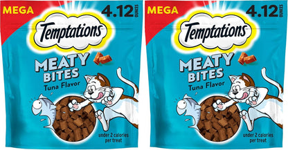 Temptations Meaty Bites Savory and Soft Cat Treats, Chicken Flavor, 4.12 Oz | Real Meat, High Protein, under 2 Calories per Treat, Resealable Stay-Fresh Pouch, Use as Snack or Food Topper18