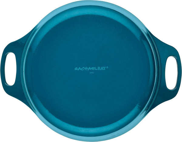Enameled Cast Iron Dutch Oven/Casserole Pot with Lid, 5 Quart, Teal7
