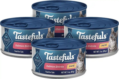 Blue Buffalo Tastefuls Wet Cat Food Paté Variety Pack (Chicken, Turkey & Chicken, Ocean Fish & Tuna) for Adult Cats, Made with Natural Ingredients, 5.5-Oz. Each (24 Cans)21