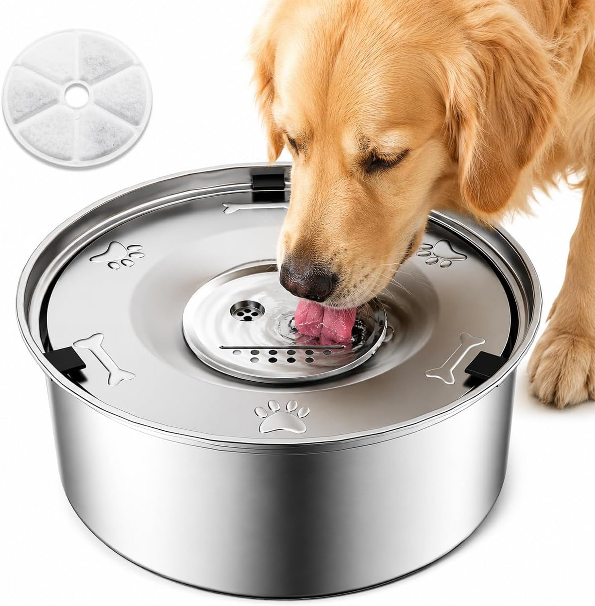 dog-water-bowl-no-spill-3l-101oz-stainless-steel-slow-feeder-dog-bowl-with-floating-disk-spill-proof-dog-water-bowl-dispenser-for-messy-drinkers-anti-splash-large-dog-bowl-with-filter