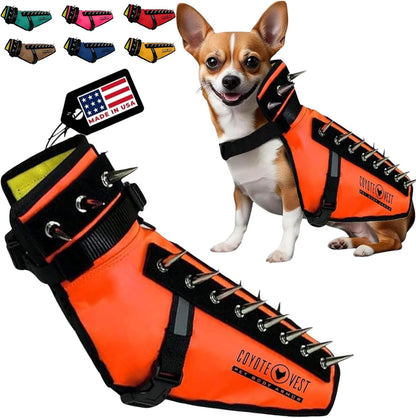 Coyotevest Dog Harness, Stab-Resistant Coyote Vest, Small, Neon Pink | Reflective Stab-Resistant Vest Helps Protect Small Dogs from Coyotes, Aggressive Dogs and Birds of Prey, Made in the USA33