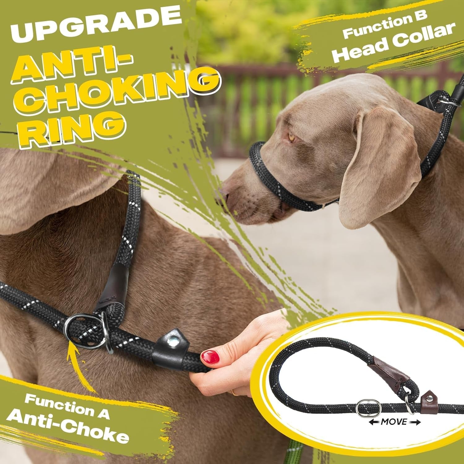 fida-durable-slip-lead-dog-leash-6-ft-x-1-2-heavy-duty-dog-loop-leashes-comfortable-strong-rope-slip-leash-for-large-medium-dogs-no-pull-pet-training-lead-with-highly-reflective1-2-black