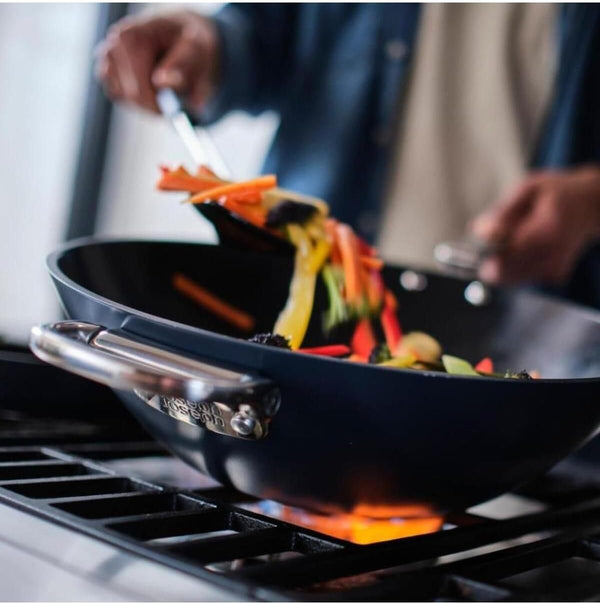 Joseph Joseph Space 12.5"" Nonstick Wok with Folding Handle, Space Saving Stir-Fry Pan, Ceramic Coating, Induction & Oven Safe6