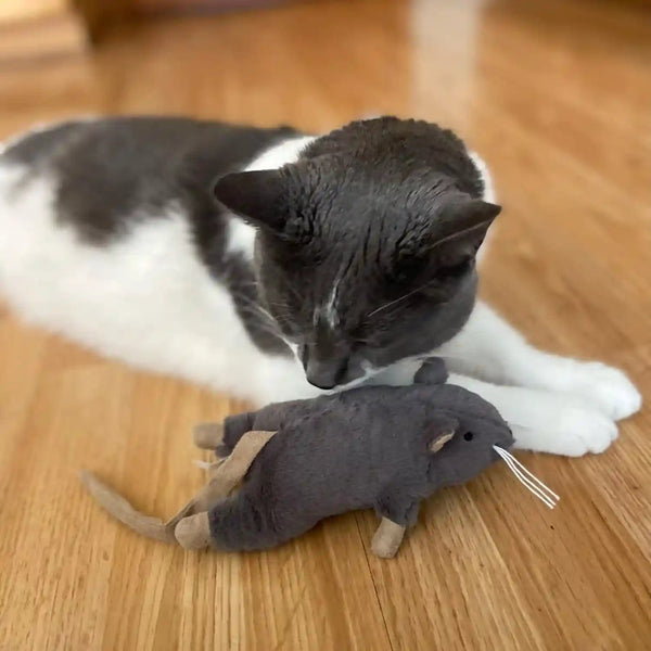 SPOT Big Mouse Bertha Cat Toy with Catnip – Lifelike Plush Mouse, Crinkle Sound, Large 7In Size, for Cuddling, Chasing, Playing – Assorted Colors9