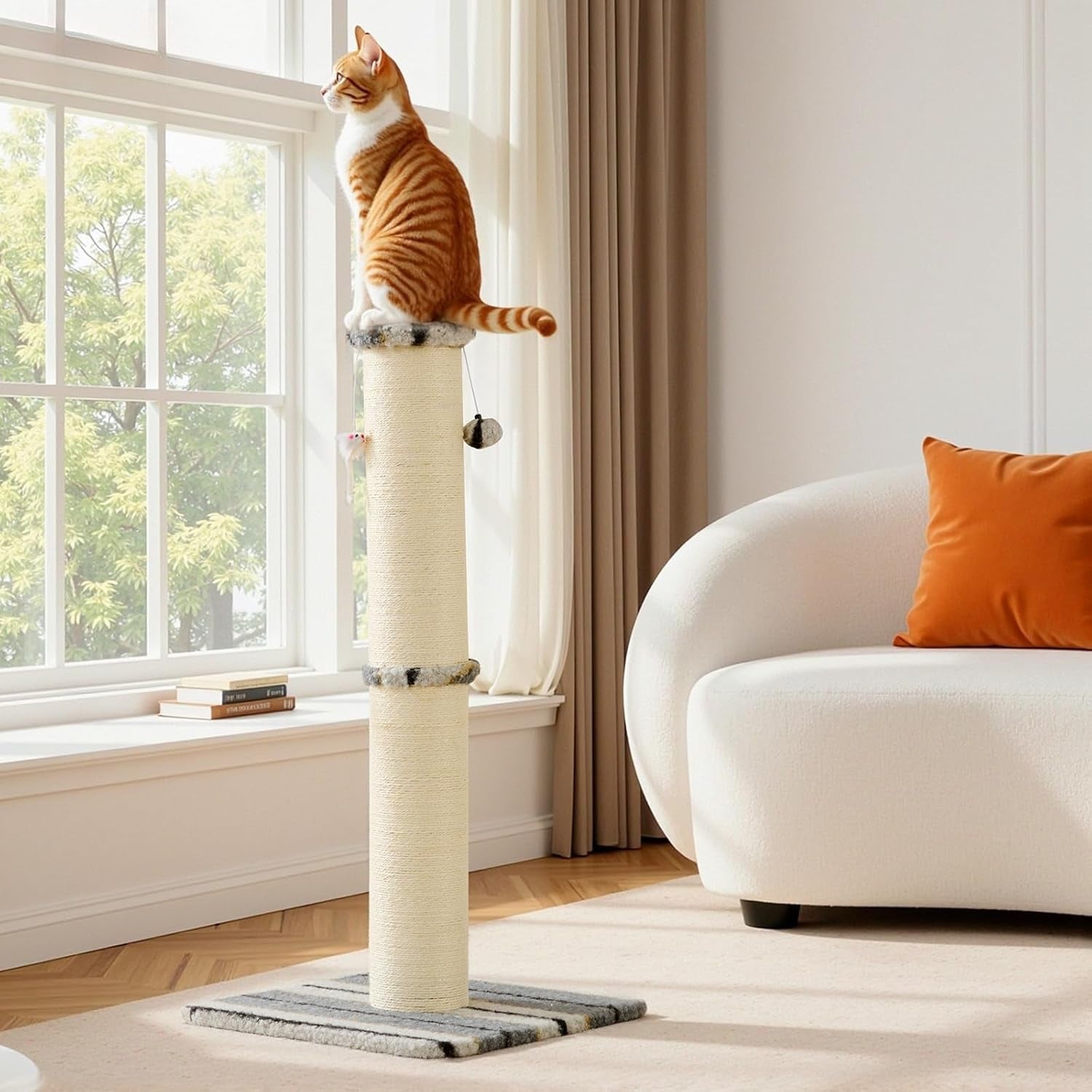 joydeco-cat-scratching-post-38-inches-heavy-duty-and-thick-scratching-post-sisal-rope-with-hanging-ball-and-mice-for-indoor-catsgrey