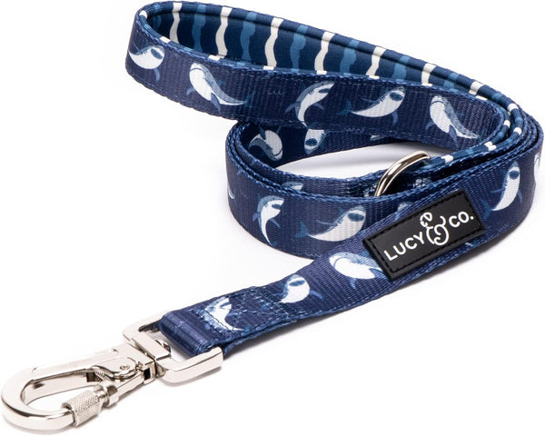 Lucy & Co. Cheery Cherries - Designer Dog Leash for Small to Large Dogs - Padded Handle for Comfort - Large, Red Gingham Cherries - 5 Foot13