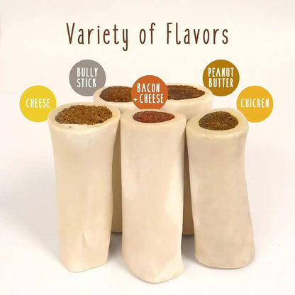 Cadet Stuffed Shin Bones for Dogs, Peanut Butter Flavor, Large, 5-6" | Long Lasting Dog Chew Bone for Aggressive Chewers, Supports Dental Health, Dog Bones for Large Dogs, Keeps Dogs Busy9