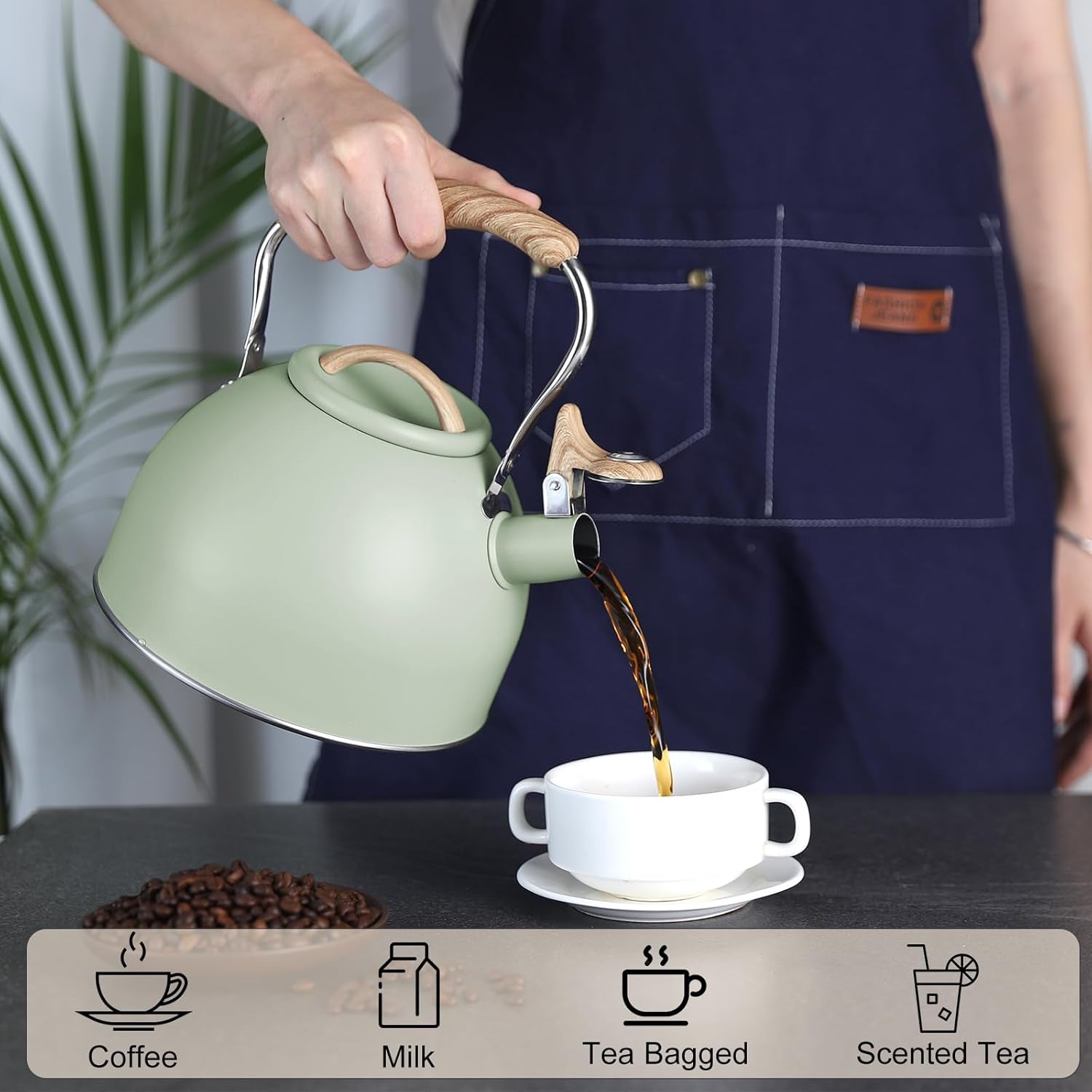 tea-kettle-100-oz-3-liter-whistling-tea-kettle-tea-pots-for-stove-top-food-grade-stainless-steel-with-wood-pattern-folding-handle-loud-whistle-kettle-for-tea-coffee-milk-green