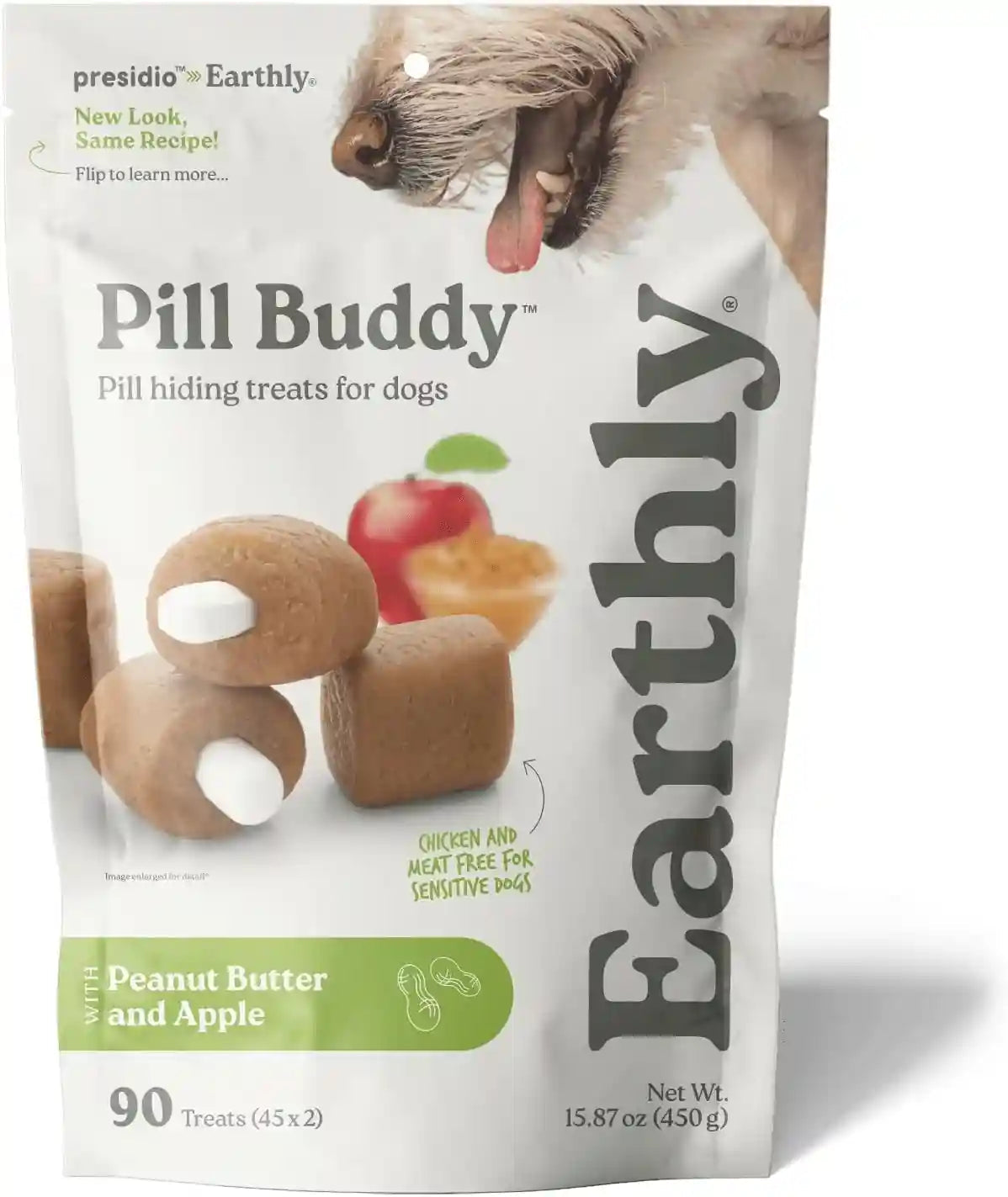 presidio-earthly-pill-buddy-naturals-pb-apple-recipe-pill-hiding-treats-for-dogs-make-a-perfect-pill-concealing-pocket-or-pouch-for-any-size-medication-30-servings
