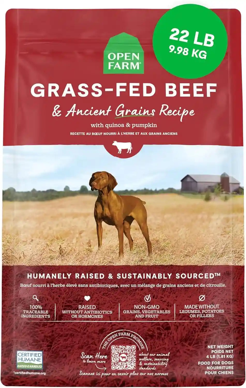 open-farm-ancient-grains-dry-dog-food-wild-caught-salmon-kibble-22lb-bag-all-life-stages-all-breed-sizes-protein-rich-nutrient-dense-100-traceable-ingredients-non-gmo-fruits-veggies