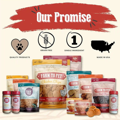 Farm to Pet - Dog Training Treats - Chicken Chips, Single Ingredient - 12 Oz, Lean, All Natural, Healthy Dog Treats for Small, Medium, Large Breeds, & Puppies, Made in USA7