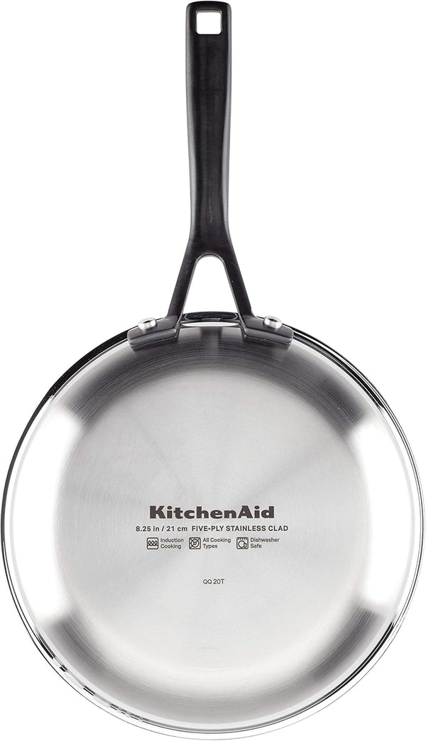 Kitchenaid 5-Ply Clad Stainless Steel Cookware Induction Pots and Pans Set, 10-Piece, Polished Stainless Steel8