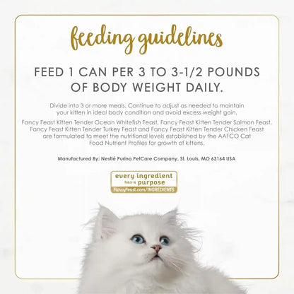 Purina Fancy Feast Wet Kitten Food Variety Pack, 3 Oz Cans, 24-Pack9