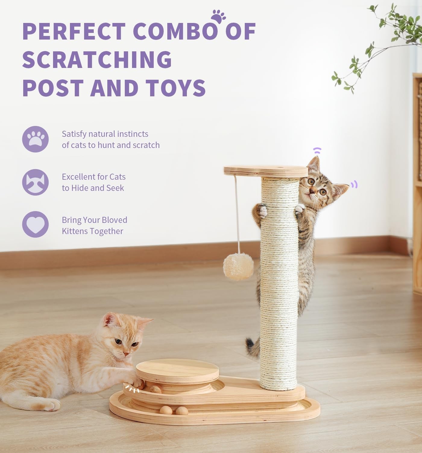 made4pets-kitten-toy-scratching-post-for-indoor-cats-with-ball-track-interactive-cat-scratching-post-with-natural-sisal-rope-rolling-ball-track-and-durable-plywood-base-modern-home-decor