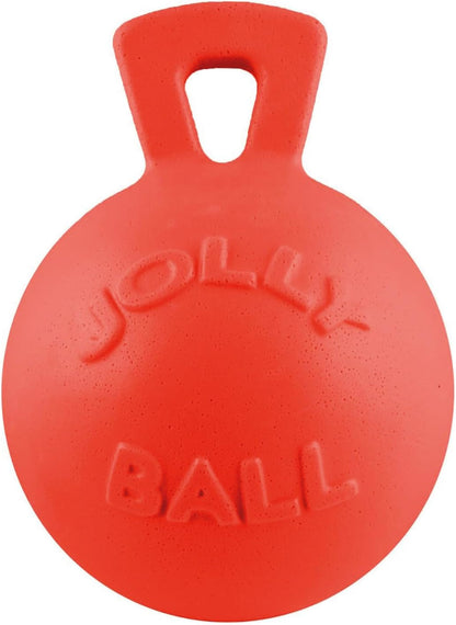 Jolly Pets Tug-N-Toss Heavy Duty Dog Toy Ball with Handle, 8 Inches/Large, Red (408 RD)4