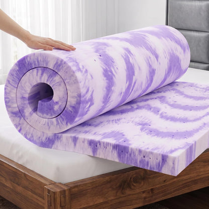Mattress Topper Twin XL - 3 Inch Gel Infused Memory Foam XL Twin Mattress Toppers,Soft Foam Pad Toppers for Pressure Relief,Certipur Certified,Dorm Room Essentials,Twin XL Size1