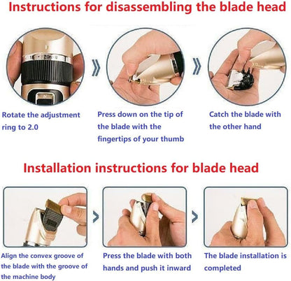Dog Clippers Grooming Kit and Paw Trimmer,Cordless,Low Noise, Electric Quiet,Rechargeable, Dog Trimmer Grooming, Pet Hair Clippers for Thick Coats,Shaver for Small and Large Dogs Cats5