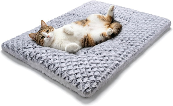 Cat Bed, Cat Beds for Indoor Cats - Reversible Self Warming Cat Bed Mat with Ridged Chenille Texture, Ultra Plush Double Sided Thermal Kitten Bed & Mat, 23.6" X 15.7", Machine Washable9