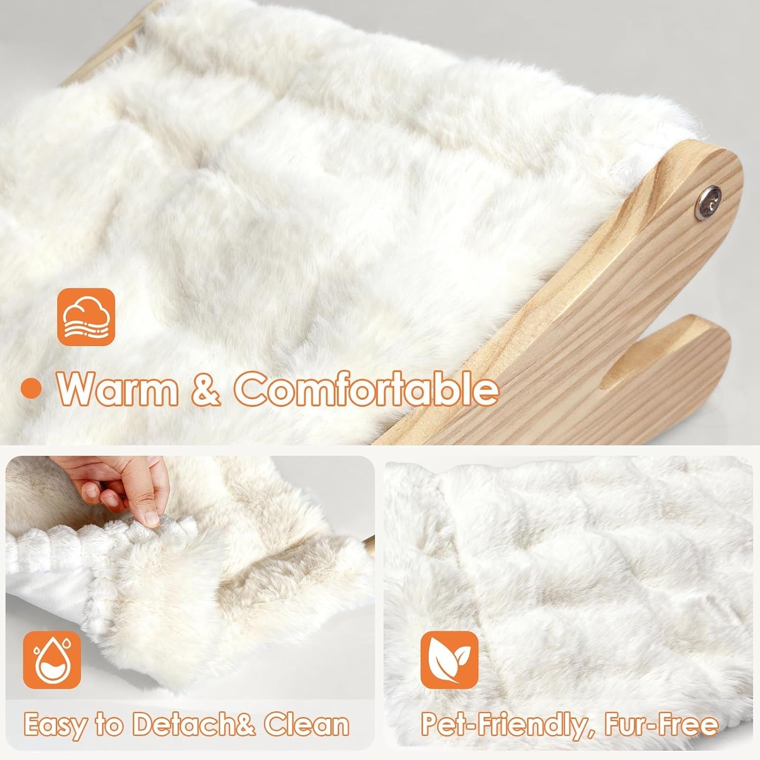 plush-elevated-cat-bed-cozy-raised-cat-hammock-with-solid-wood-frame-soft-furry-cushion-for-indoor-cats-small-dogs-multi-color-optionswhite