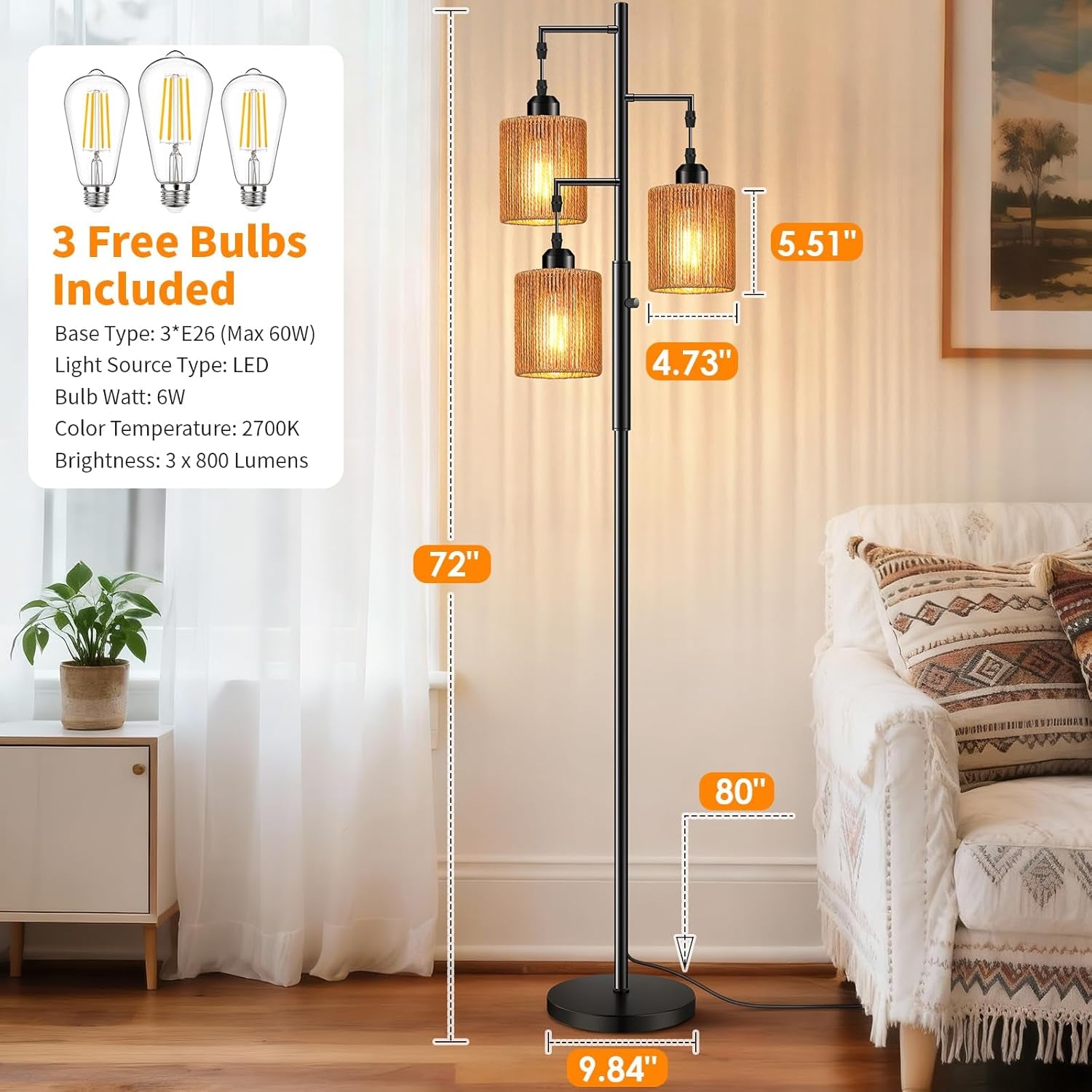 72-boho-rattan-tree-floor-lamp-tall-dimmable-industrial-standing-lamp-corner-decor-accent-lighting-for-living-room-bedroom-dining-room-nursery-cafe-3-x-800lm-bulbs-included-black