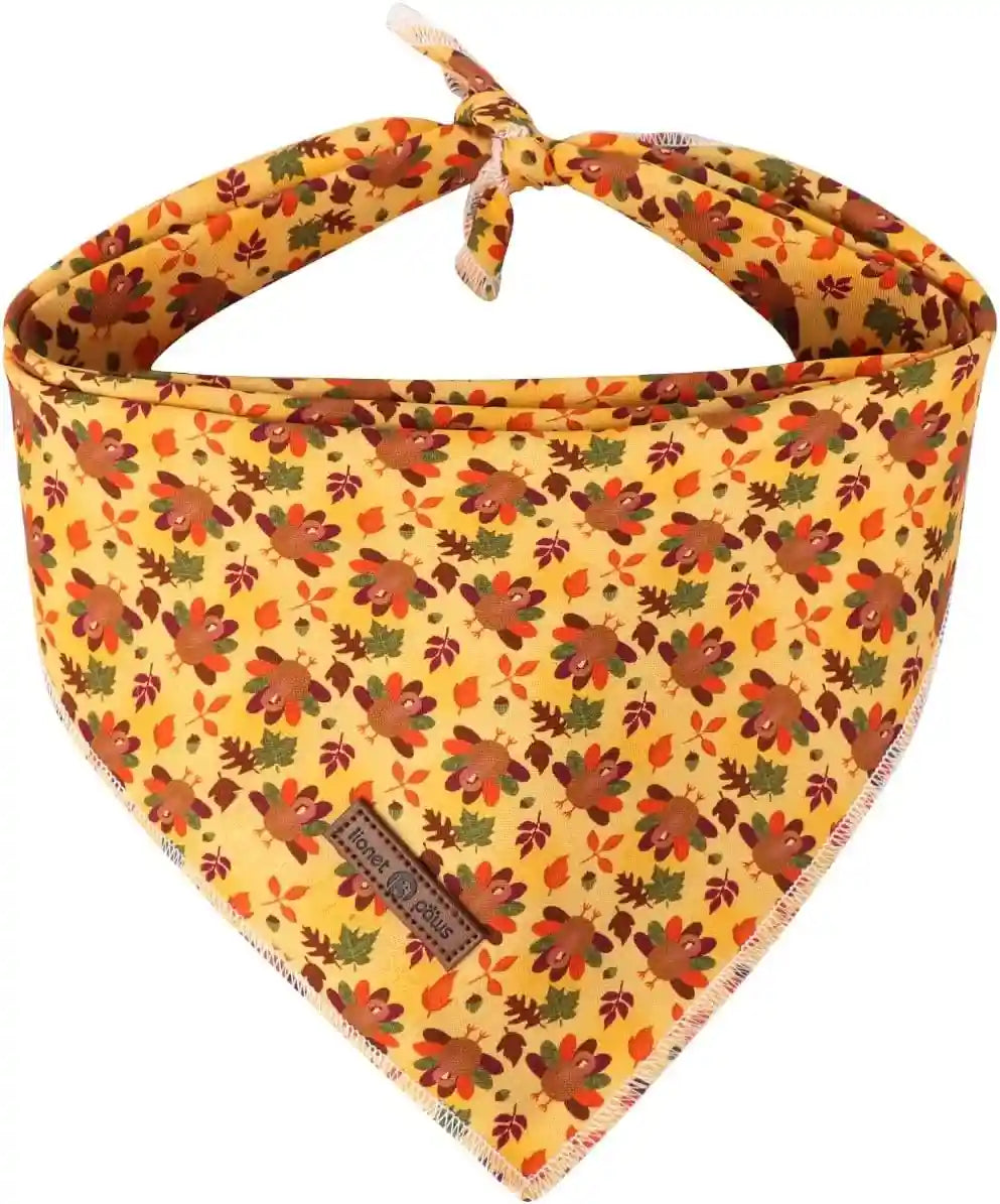 lionet-paws-dog-bandana-for-small-medium-large-dogs-cat-kerchief-blue-doit-triangle-bibs-scarf-for-girl-or-boy