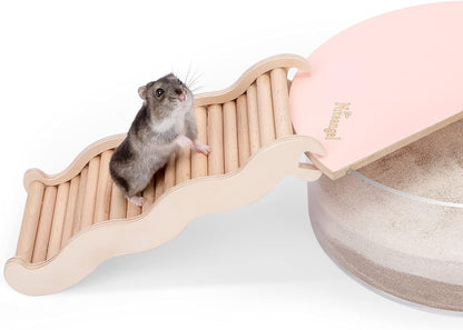 Niteangel Hamster Climbing Ladder Bridge: 8.26 X 3.7 X 1.1 Inch | Can Expand Habitat Span & Explore Unlimited New Fun - Multi Use Habitat Decor for Hamsters Gerbils Mice and Small Animals5