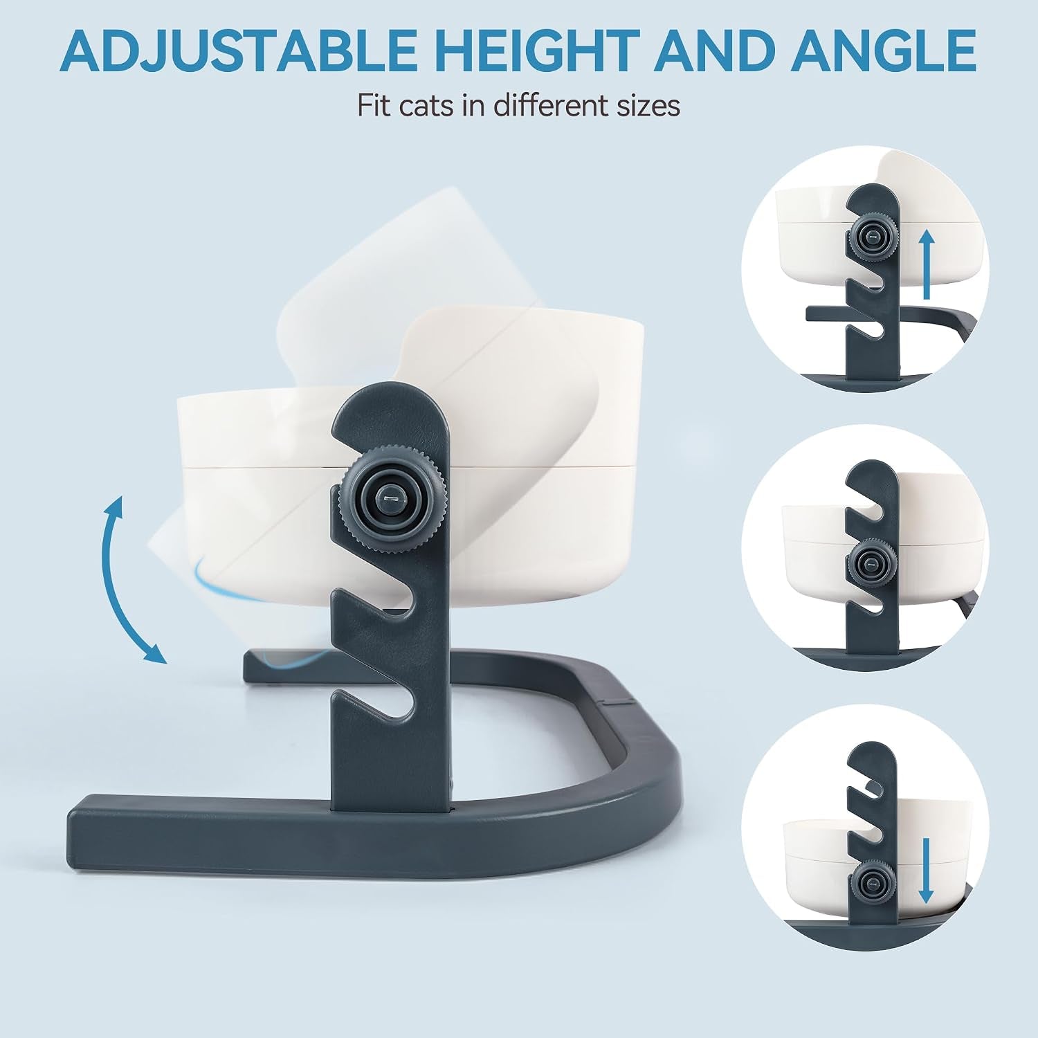 all-for-paws-height-adjustable-cat-elevated-bowls-stainless-steel-dog-food-water-bowls-height-adjustable-cat-feeder-mess-proof-pet-feeding-bowls-for-small-to-large-size-cats