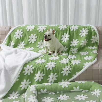 Waterproof Pet Blanket, Brown Checked Pets Throw Blankets for Dog Bed Covers Couch Sofa Stylish Jacquard for Puppy Cats Washable Reversible Furniture Protection Covers (Coffee Check,M)8