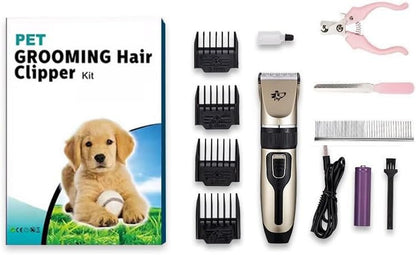 Dog Clippers Grooming Kit and Paw Trimmer,Cordless,Low Noise, Electric Quiet,Rechargeable, Dog Trimmer Grooming, Pet Hair Clippers for Thick Coats,Shaver for Small and Large Dogs Cats7