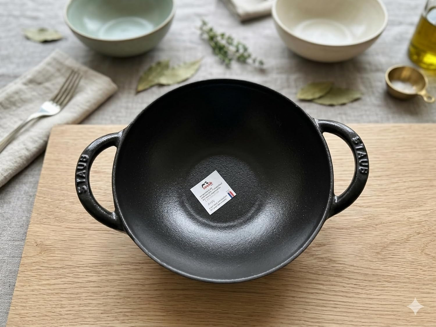 staub-baby-wok-0-5-qt-graphite-gray