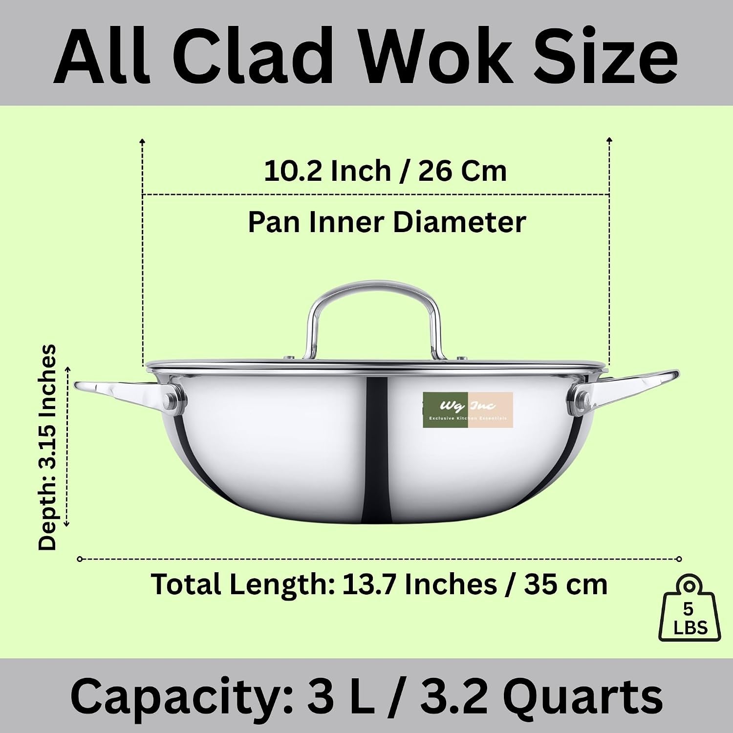 stainless-steel-wok-with-glass-lid-3-qt-10-2-inch-26-cm-tri-ply-kadhai-wide-deep-cookware-stir-fry-pans-dishwasher-oven-safe-non-toxic-cooking-wok-pan-induction-compatible