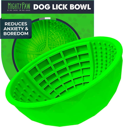 Mighty Paw Interactive Dog Lick Bowl, Bpa-Free Silicone, Anxiety Relief, Dishwasher Safe, 2 Modes, 4 Textures, Dental Health1