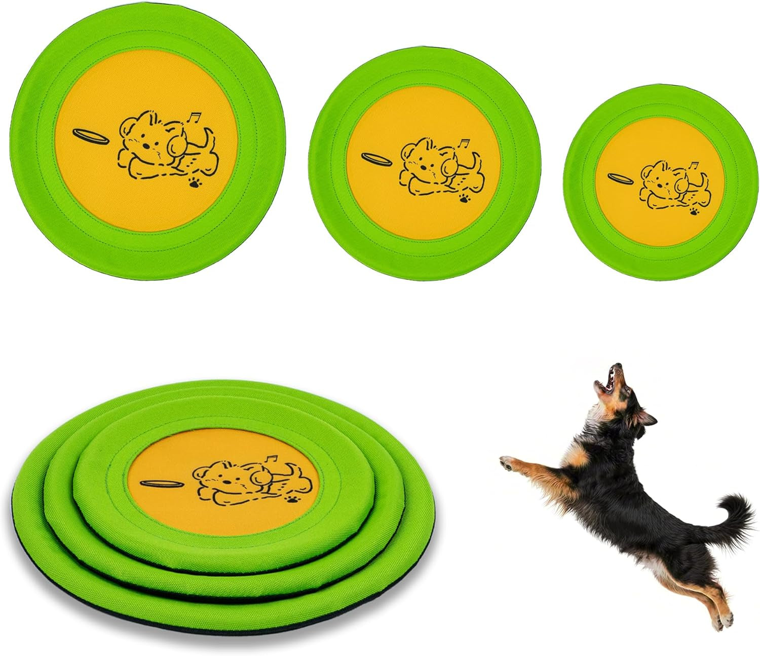 bifeaw-3-packs-nylon-interactive-dog-flying-disc-floating-dog-toys-for-aggressive-chewers-water-toys-for-dogs-blue-and-yellow