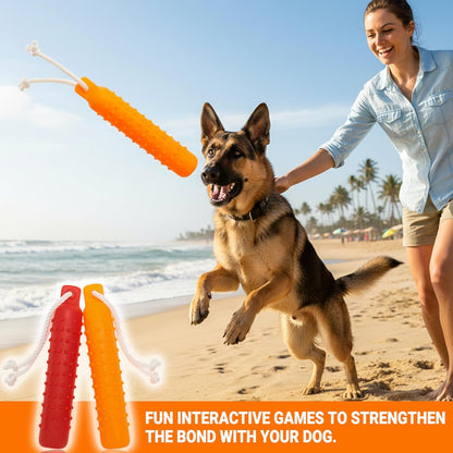 Dog Water Toys, 2 Pack Floating Bumper Fetch Toy Dummy | Interactive Retrieving Training Float Pet Rope Toy for Pool, Lake Outdoor Small Medium Large Dogs3