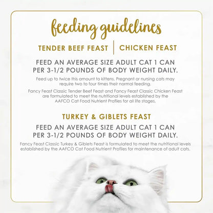 Purina Fancy Feast Classic Pate Wet Cat Food, 3 Oz Cans, 30-Pack8