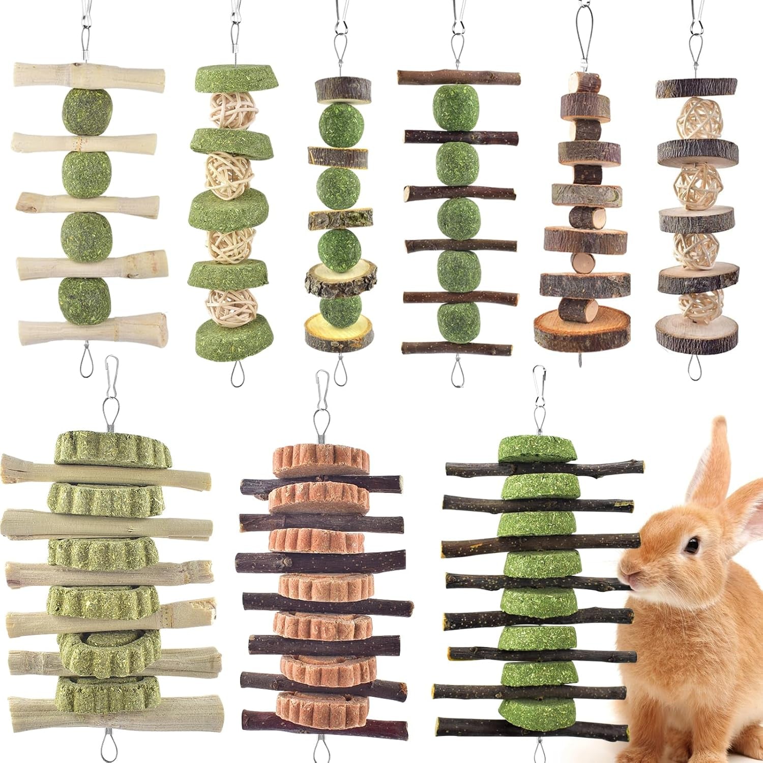 erkoon-bunny-chew-toys-rabbit-chew-toys-for-teeth-grinding-improve-dental-health-100-natural-apple-wood-timothy-grass-cake-treats-for-rabbits-guinea-pigs-chinchillas-bunnies-hamsters-3-pcs