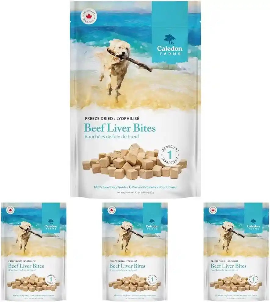 caledon-farms-freeze-dried-beef-liver-bites-dog-treats-150-grams-5-3oz